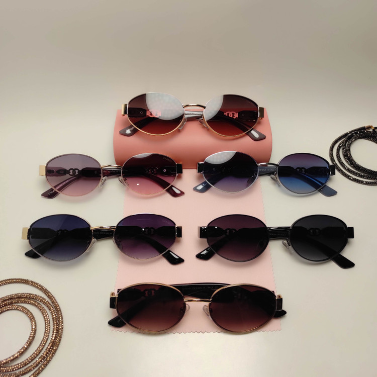 عینک افتابی زنانه فلزی فشن CHANEL کد 2709