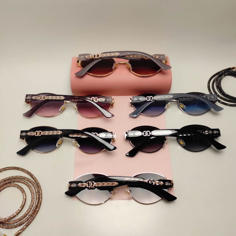 عینک افتابی زنانه فلزی فشن CHANEL کد 2709
